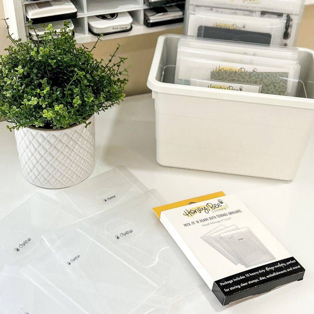 Honey Bee Stamps - Wholesale Craft supplies - Bee Creative - Square Storage Pockets 6.75" x 6.75"1