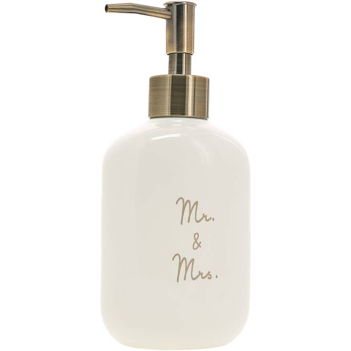 Mr. & Mrs. - Ceramic Soap/Lotion Dispenser for wholesale by Pavilion