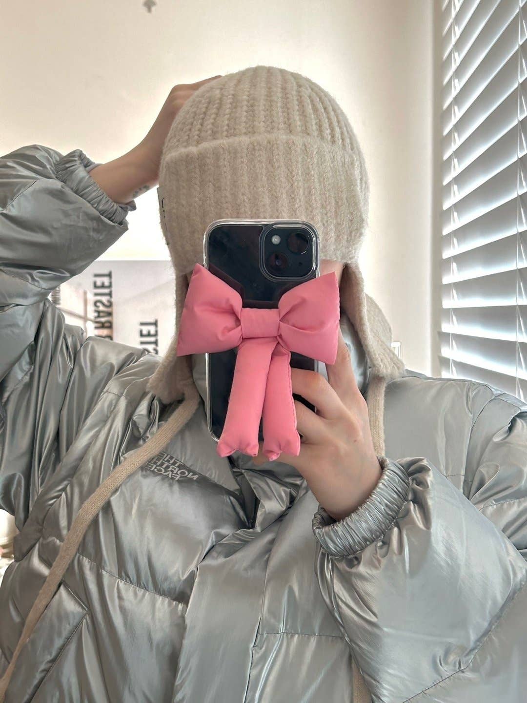 MOND HAUS - Wholesale Phone Grip - Linda Phone Holder | Puffy Ribbon Charm Smartphone Griptok 3