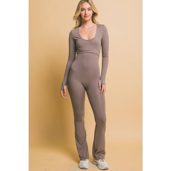 Mesh og imiteret læder beskåret langærmet for engroshandel hos IVE