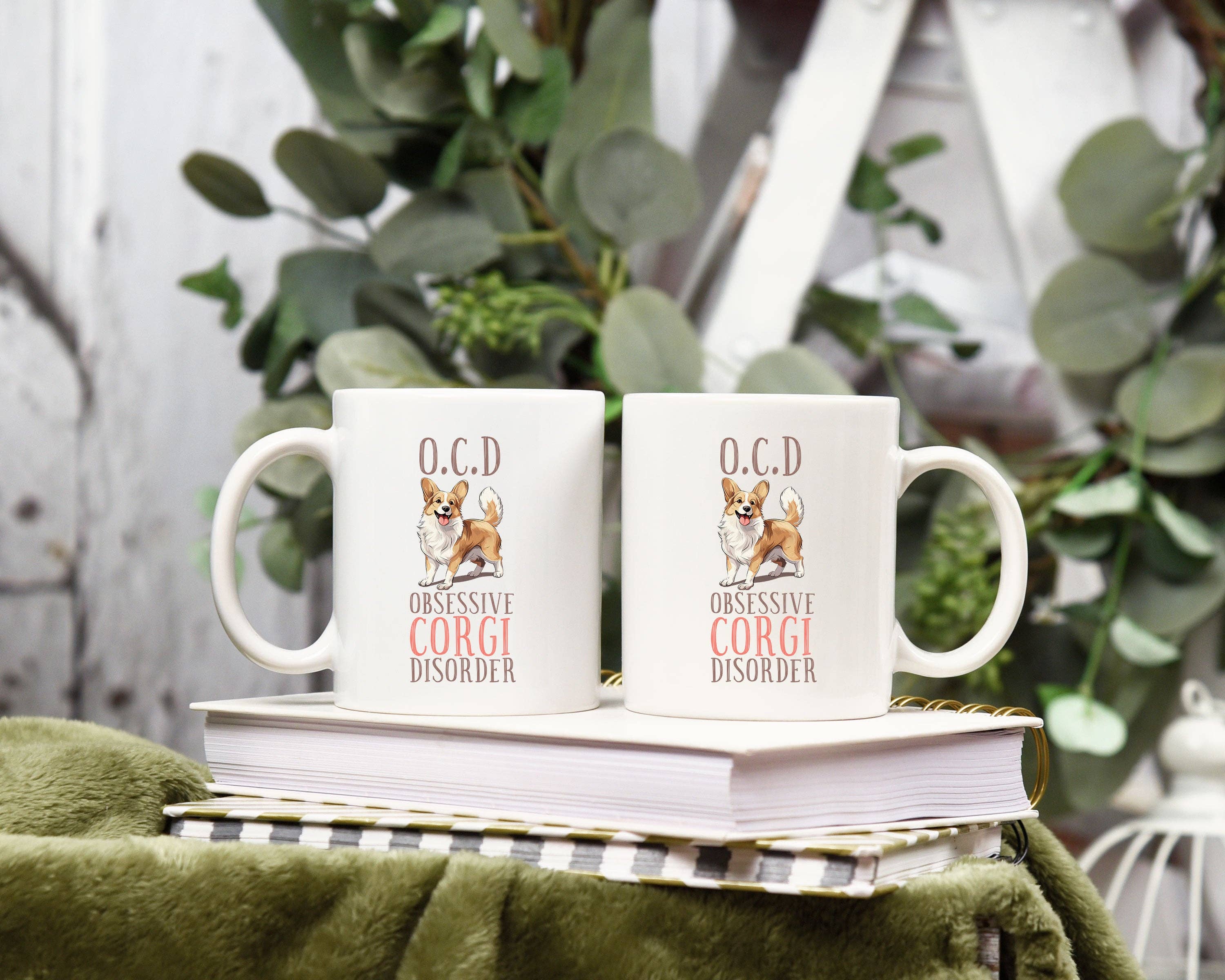 Cedar Hill Country Market - Wholesale Coffee Mug - OCD Corgi Dog 12oz Coffee Mug0