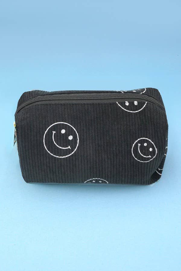 JOSSLYN by wall to wall - Wholesale Makeup/Cosmetic Bag - SMILEY COSMETIC MAKEUP POUCH BAG | 40P5219