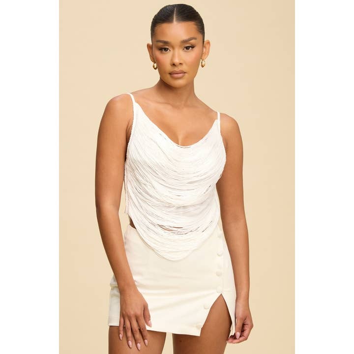 FRINGE OPEN BACK TOP for wholesale by Luxxel