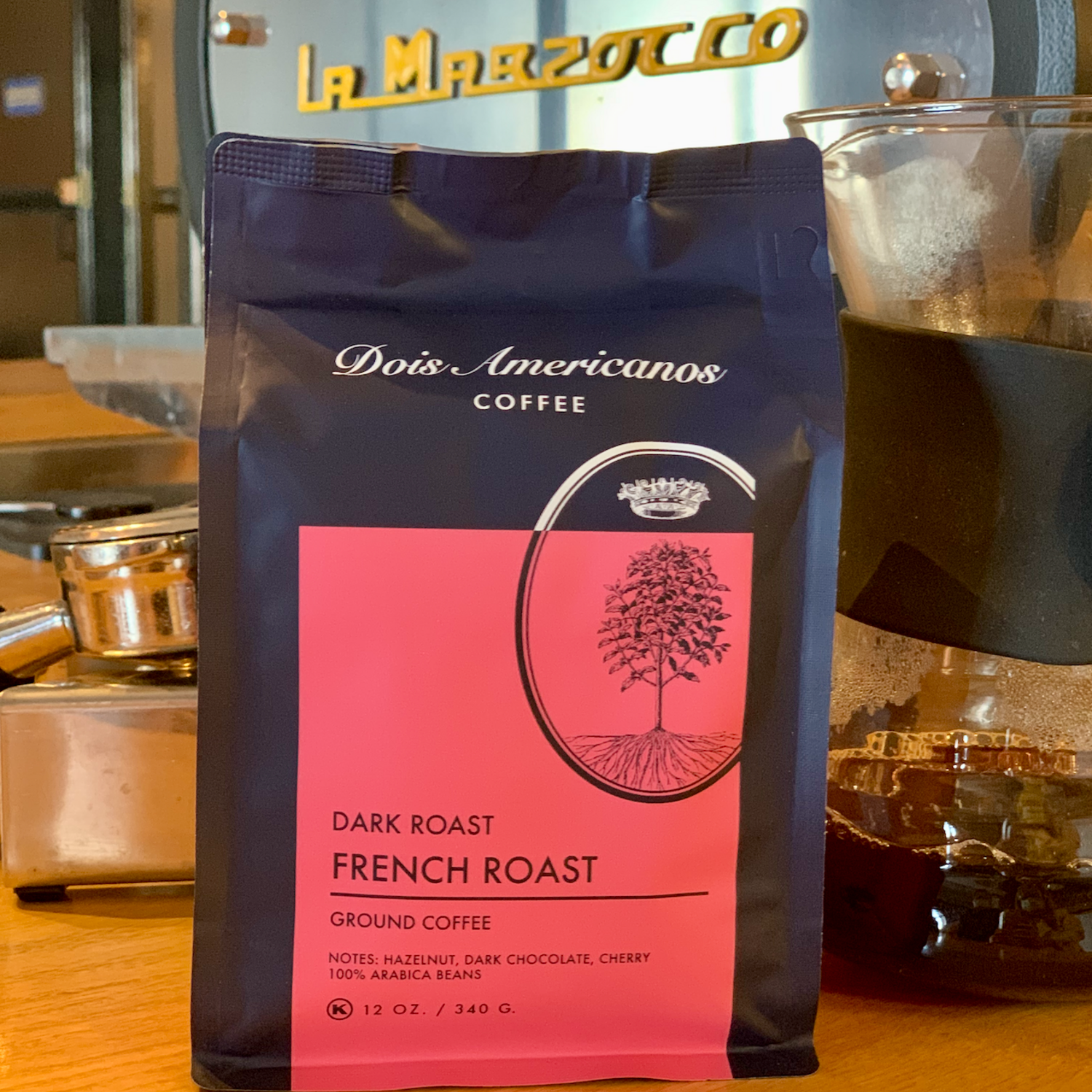 Dois Americanos – Engroshandel Kaffebønner – Dois Americanos Fransk stege Kaffe, Mørk Roast1