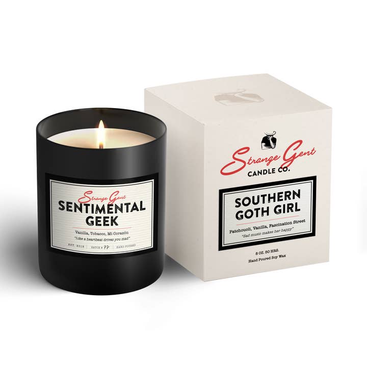 Sentimental Geek - 8oz for wholesale by Strange Gent Candles