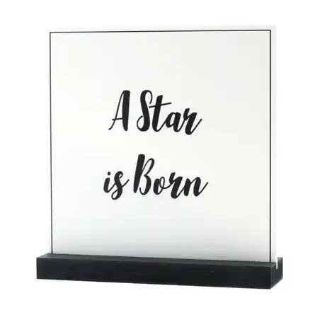 Deco Plate - A Star Is Born - With Holder for wholesale by Mini Art Products