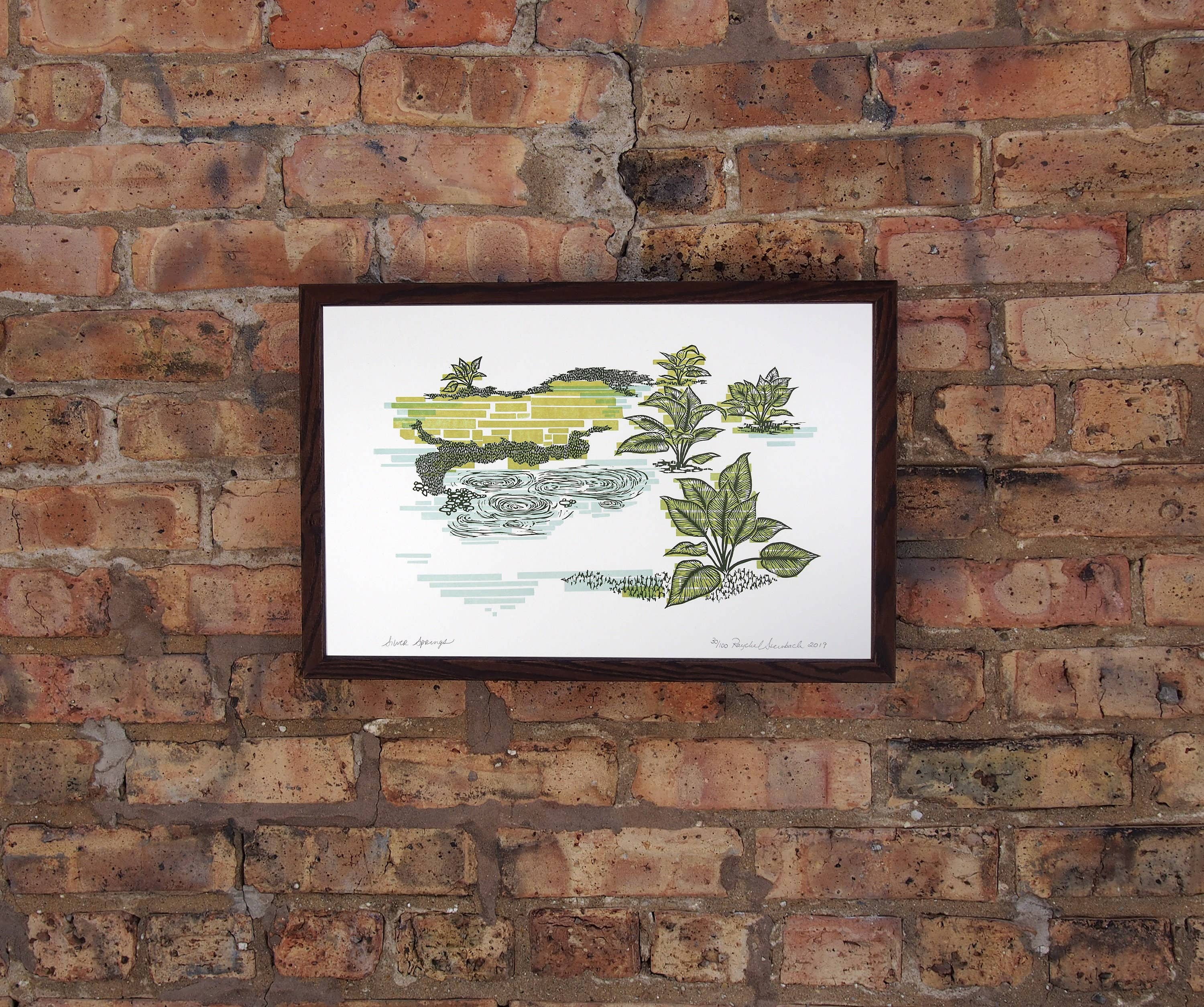 Current Location Press - Wholesale Art Print - Silver Springs - Limited Edition Letterpress Print3