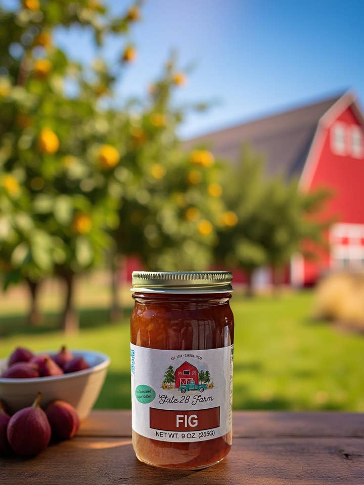 Fig Jam (No Granular Sugar Added) - 9 oz for wholesale by State 28 Farm