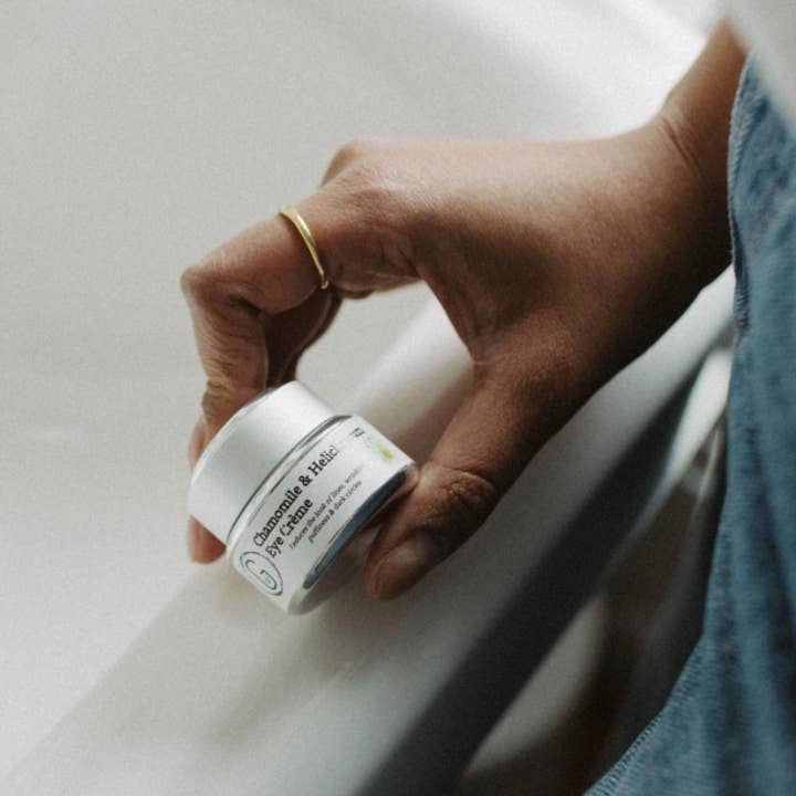 Eye Crème - Helichrysum & Chamomile (Firm & Tighten) for wholesale by Glowing Orchid Organics