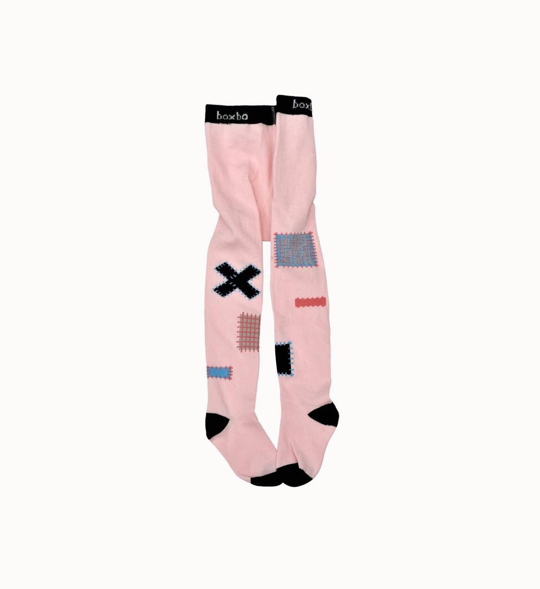 BOXBO - Wholesale Tights - Kids - Collant Patch-Pink Tights