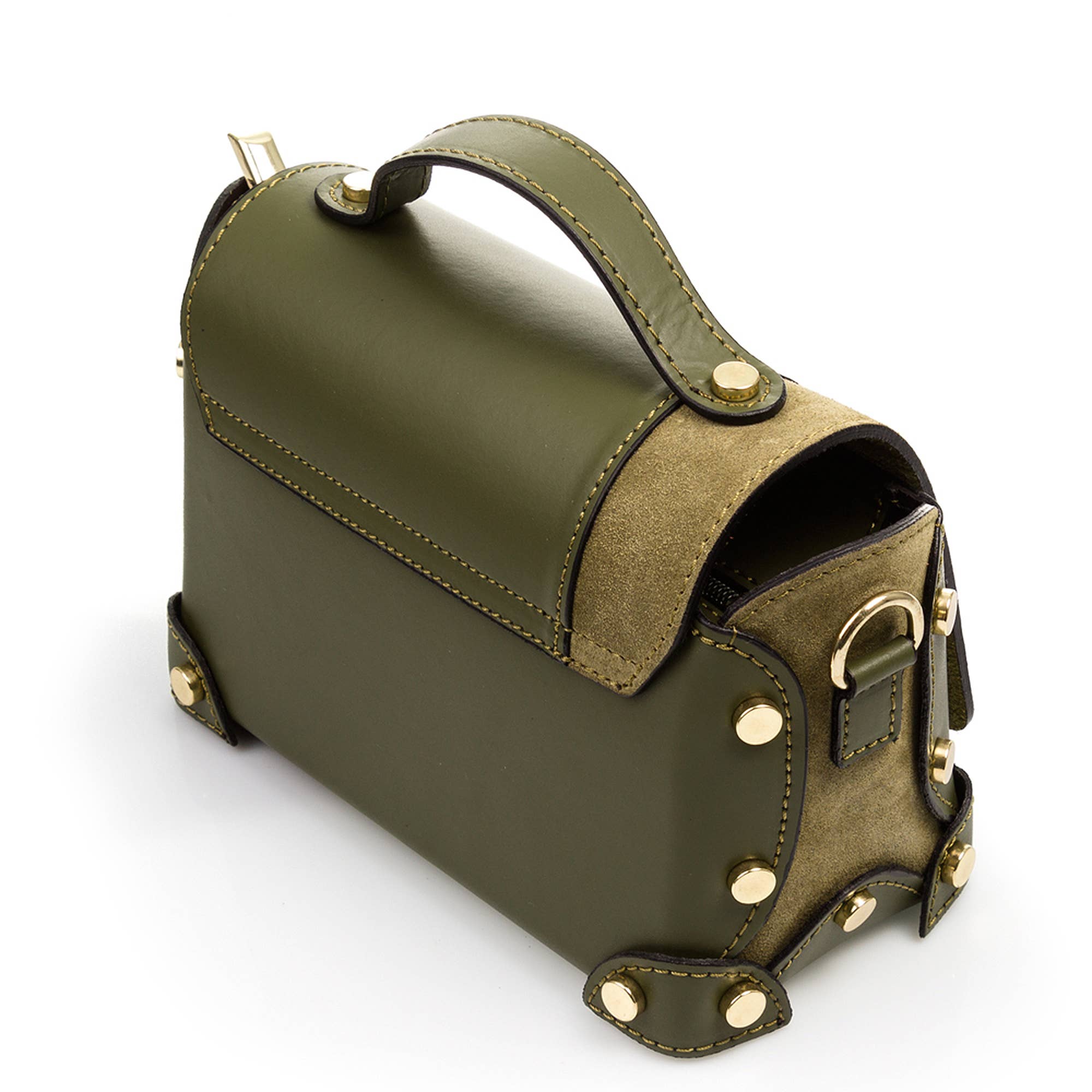 FIRENZE ARTEGIANI – Mala com alça superior – Mulher por atacado – Bolsa feminina Agerola. Couro genuíno Ruga Suede2