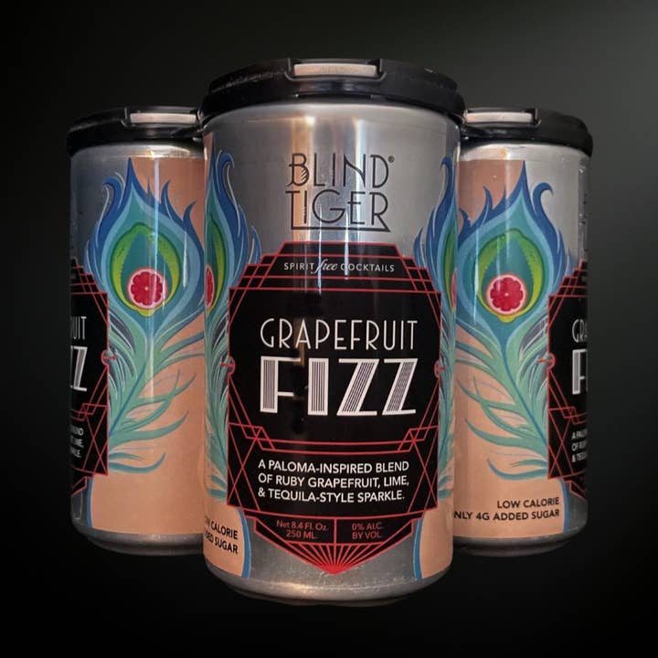 Blind Tiger Spirit-Free Cocktails - Wholesale Non-Alcoholic Aperitif/Mocktail - Grapefruit Fizz Non-Alcoholic Cocktail - ONLY 30cal; 4gcarb1