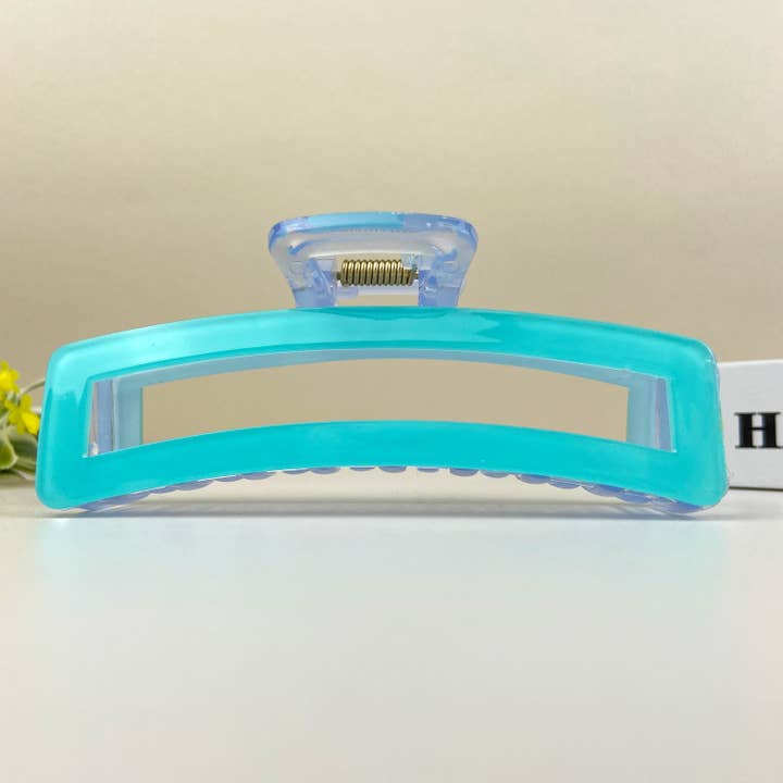 mildstyles - Wholesale Hair Clip - Women's - 4.4" Rectangular Colorful Hair Claw Clip7