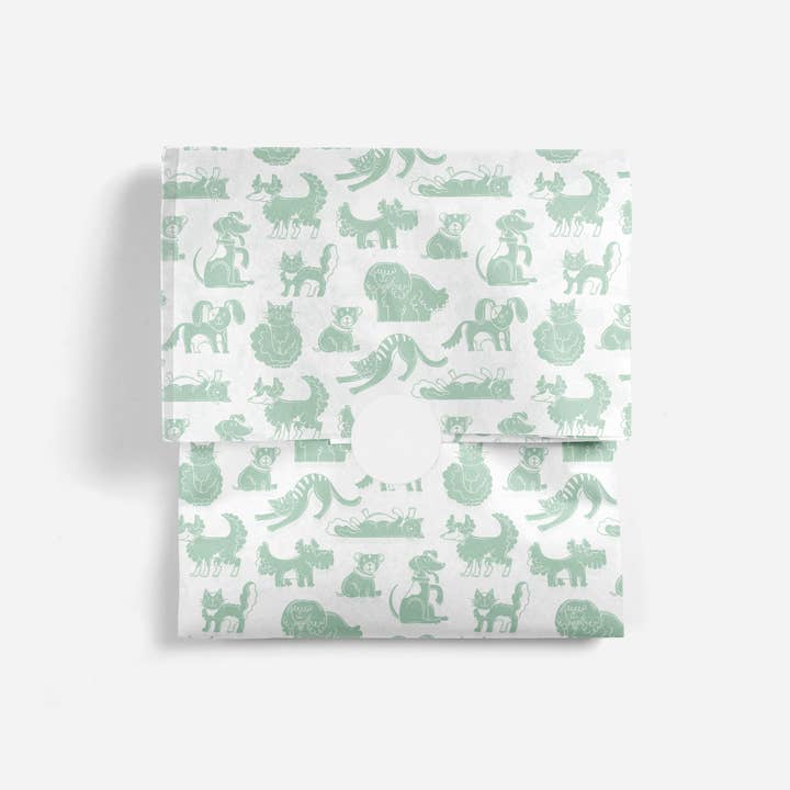 "Cats and Dogs" Tissue Paper for wholesale by Papergem