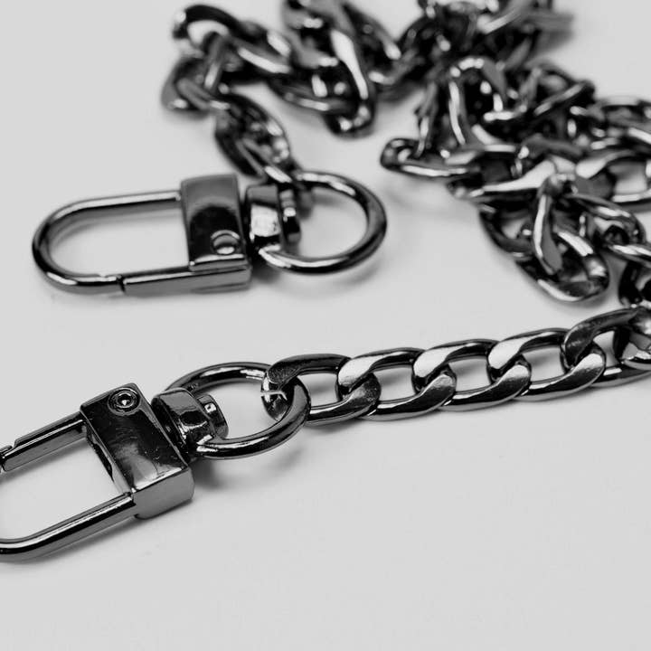 BabyDish - Vendita all'ingrosso Catene per mascherina - Catena maschera nera canna di fucile1