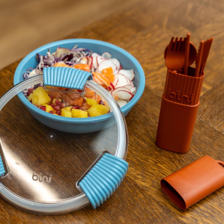 Bini - Wholesale Lunch Bag/Box - Binibox Blue - Lunchbox made from biobased material3