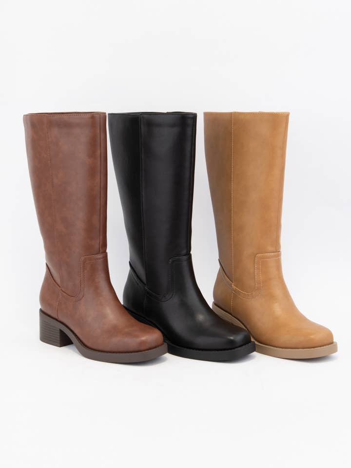 BOTTES D'ÉQUITATION À ENFILER STYLE MINIMALISTE BELVIN pour la vente par CCOCCI