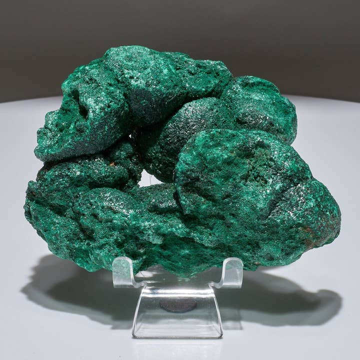 Campione cristallizzato di malachite in velluto botrioidale da 2,3 libbre per la vendita all'ingrosso da parte di Malachite And More
