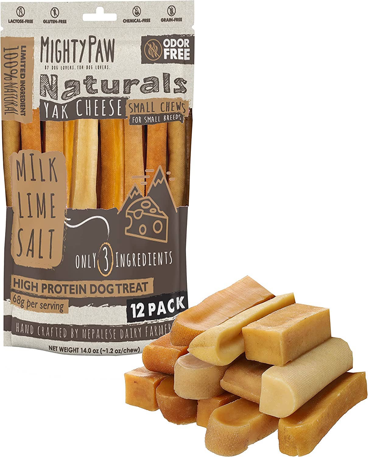Mighty Paw - Vente Friandises – chien - Mâchouilles naturelles au fromage de yak pour chiens14