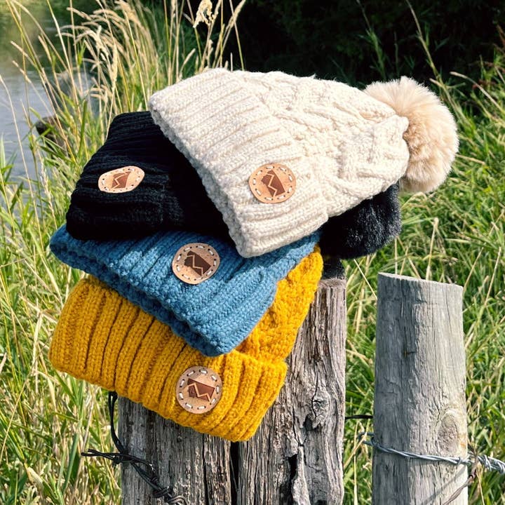 MONTANA CORK MOUNTAIN BEANIES for wholesale by Back Road Designs