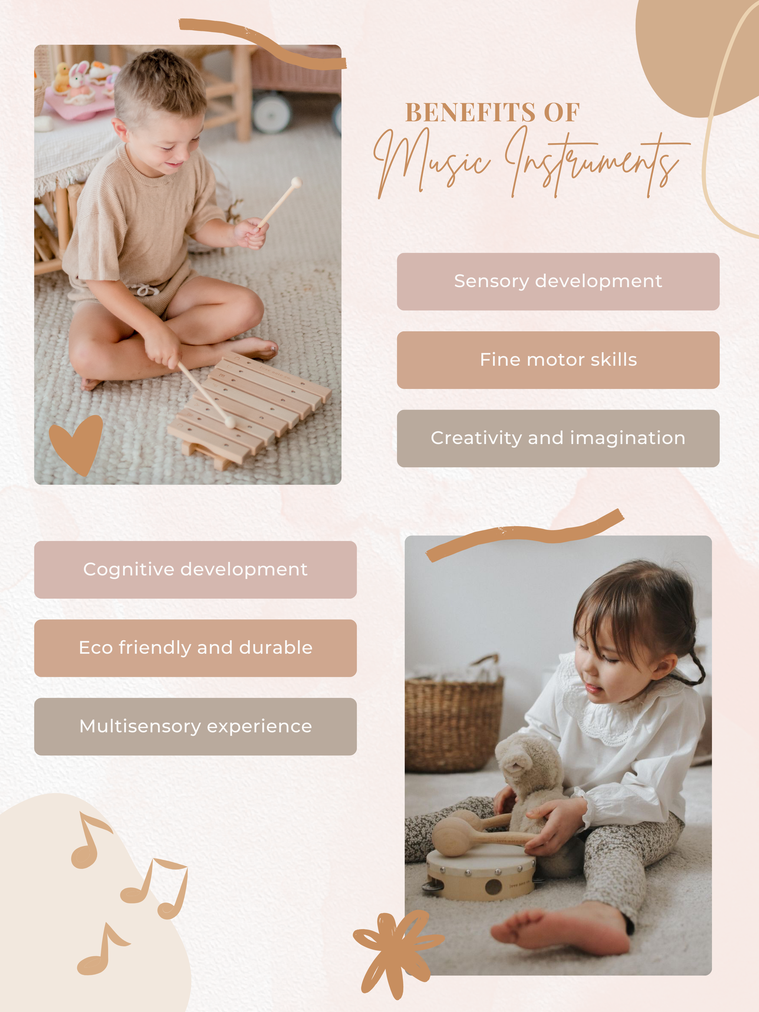 Love Note Co - Wholesale Musical Toy - Kids & Baby - Love Note Wooden Recorder Musical Toy6