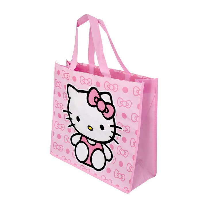 PINEAPPLE Beauty - Wholesale Tote Bag - Women's - UPD LARPI Hello Kitty Large Eco Friendly Tote Bag - 24