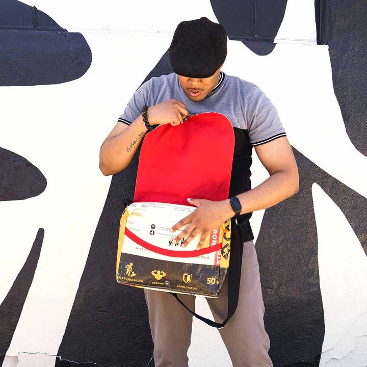 Malia Designs - Wholesale Messenger Bag - Unisex - Camel Messenger Bag - Eco-Friendly and Fair Trade