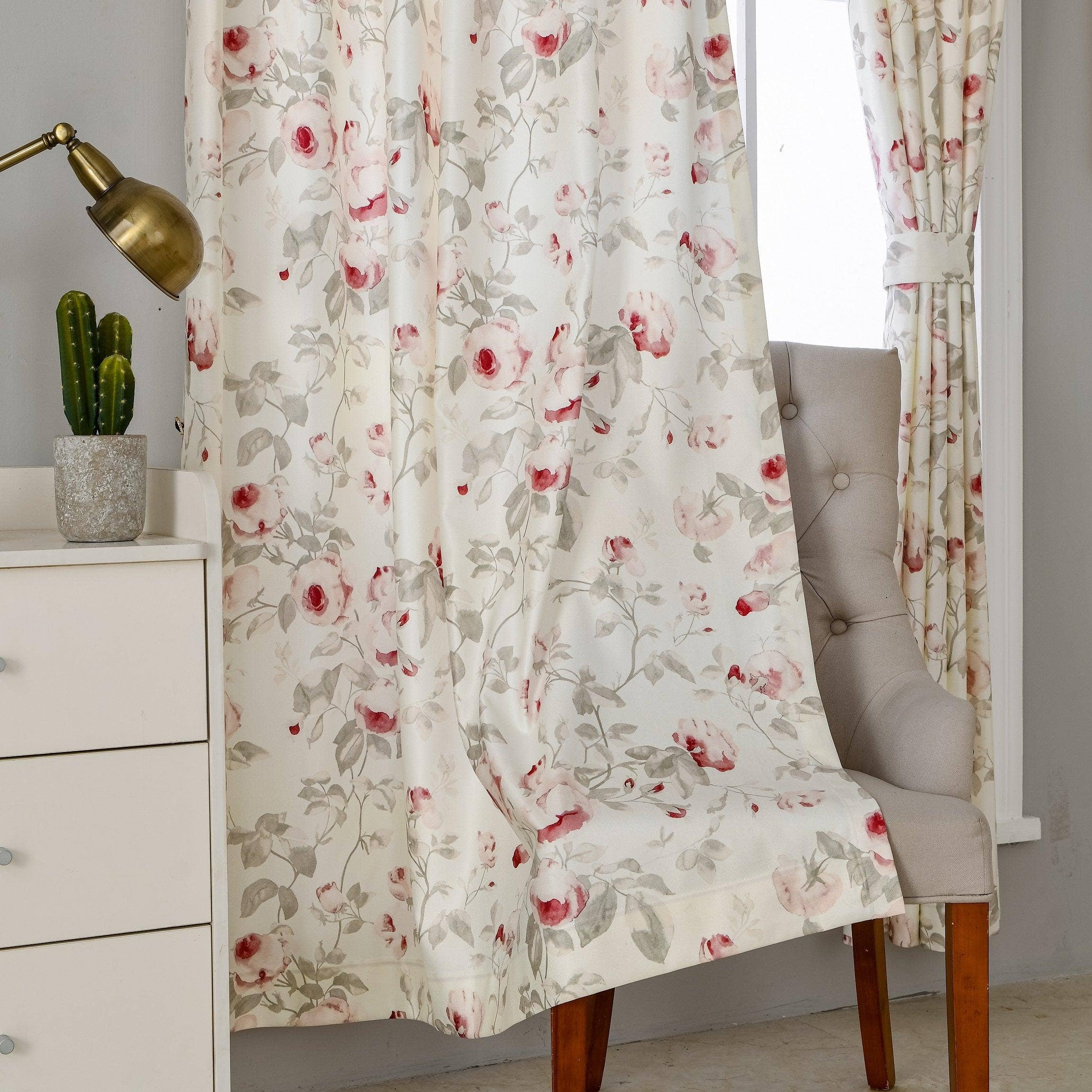 Lanting Home Decor Inc. - Vente Rideaux - Rideau French Vintage Blossom, occultant à 60 %, taille et tête personnalisées, 1 panneau9