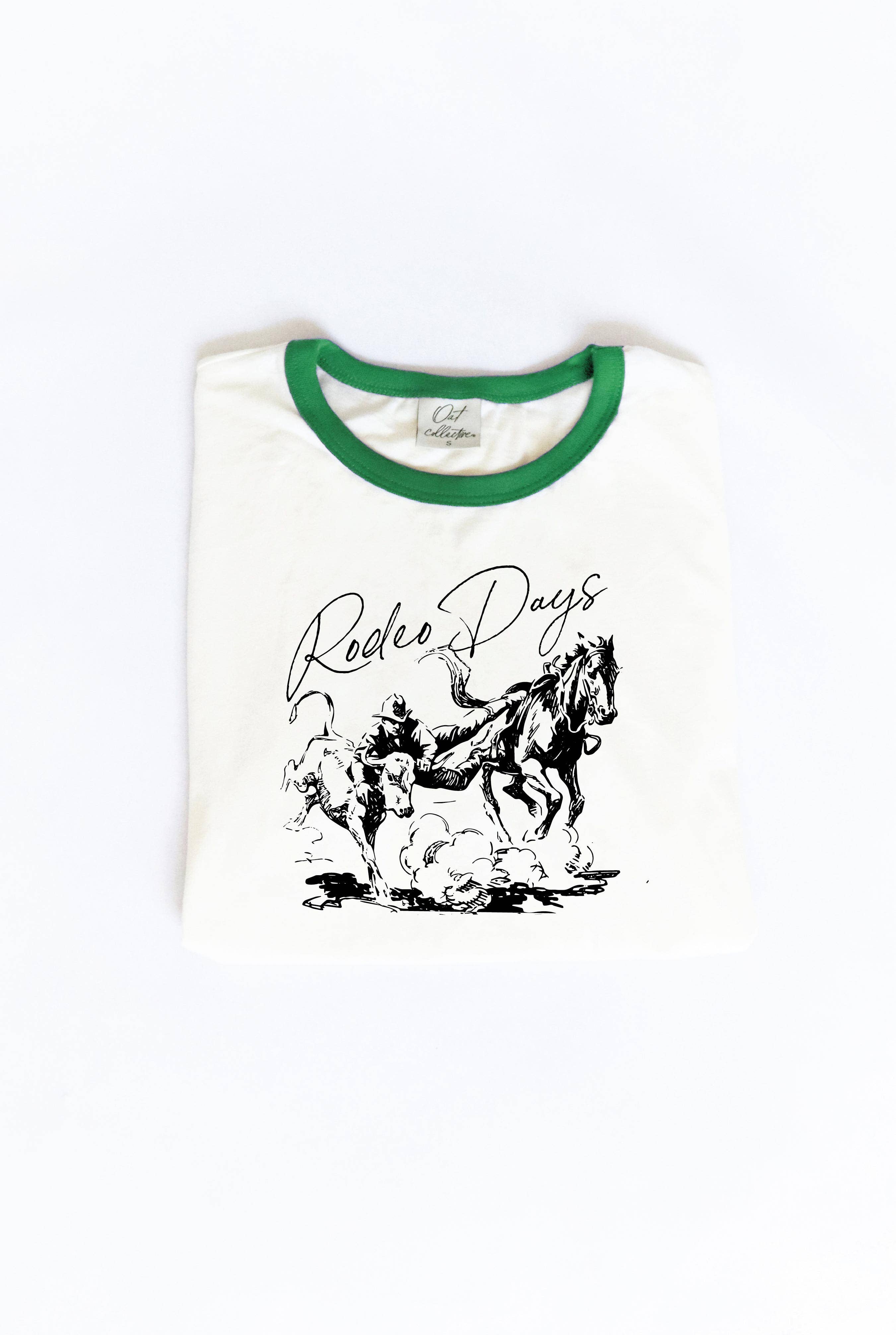 OAT COLLECTIVE - Vente T-shirt sérigraphié – femme - T-shirt graphique RODEO DAYS Ringer1