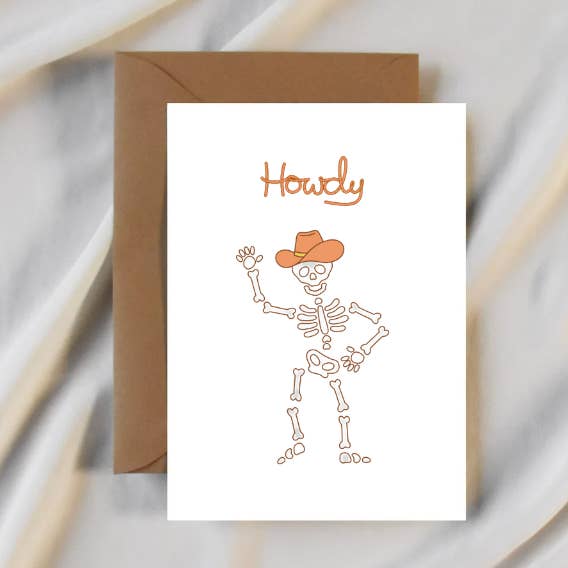 Hej Skeletkort for engroshandel hos Party Collective