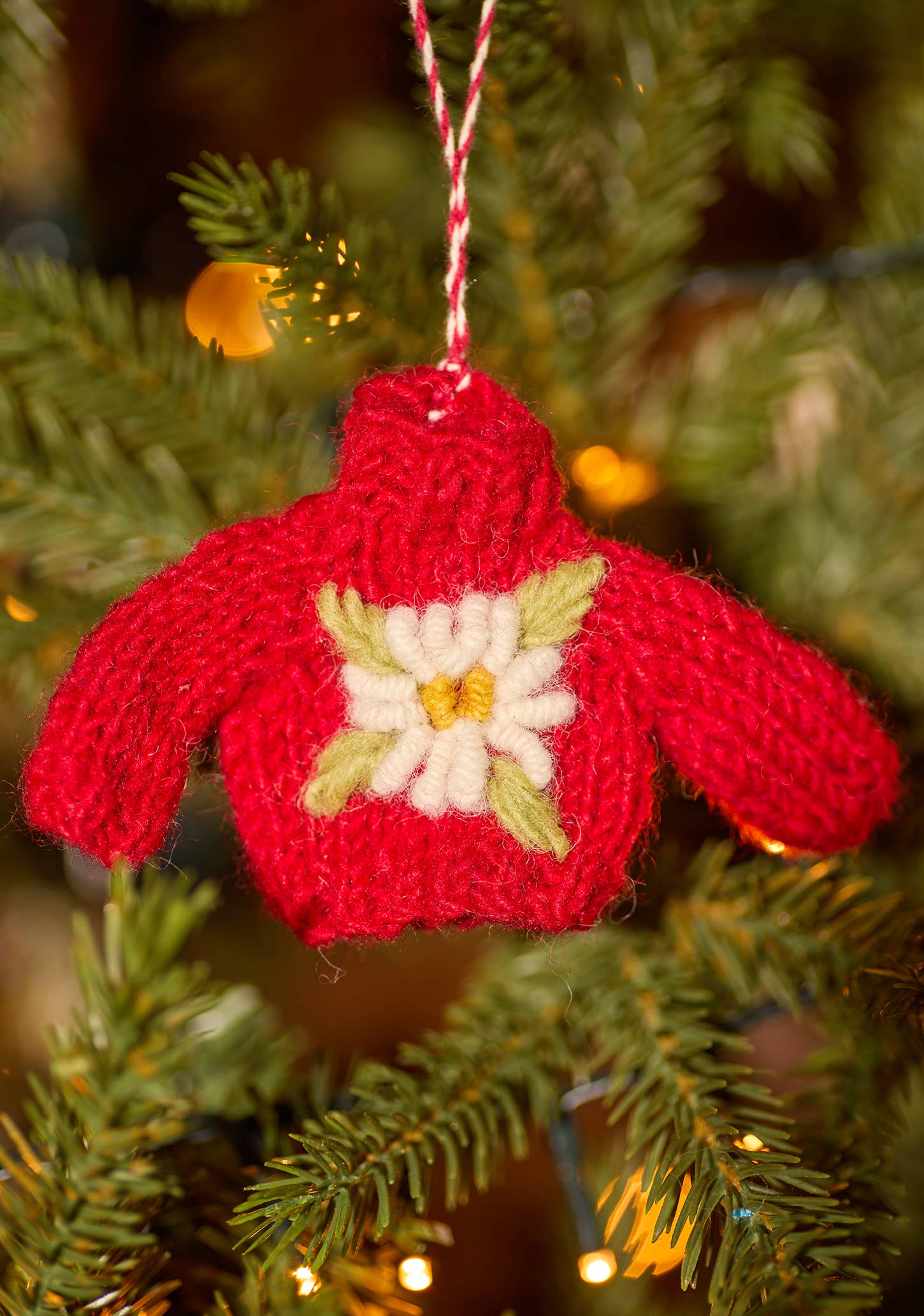 Namaste - Wholesale Christmas Decoration - Embroidered Knitted Jumper Decoration2