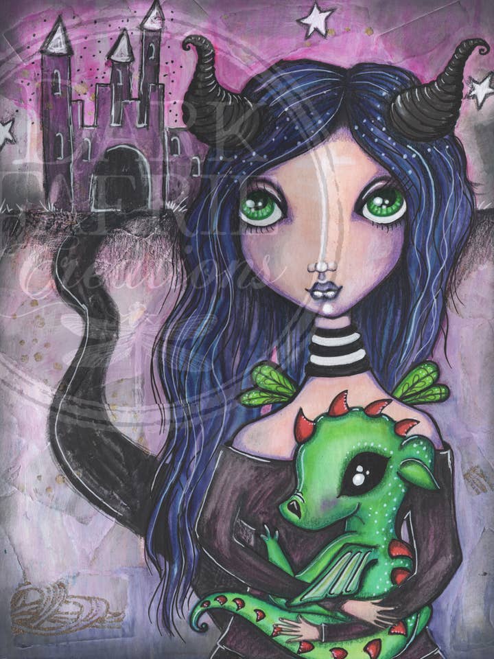 The Dark Faerie - Signed 8x10 inch Print for wholesale by Dark Faerie Creations
