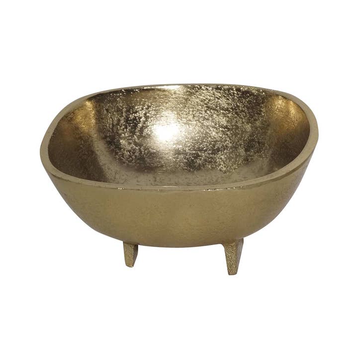 Opjet Paris - Vente Décorations de table - Coupelle Juliette carré gm doré L17 P17 H8cm