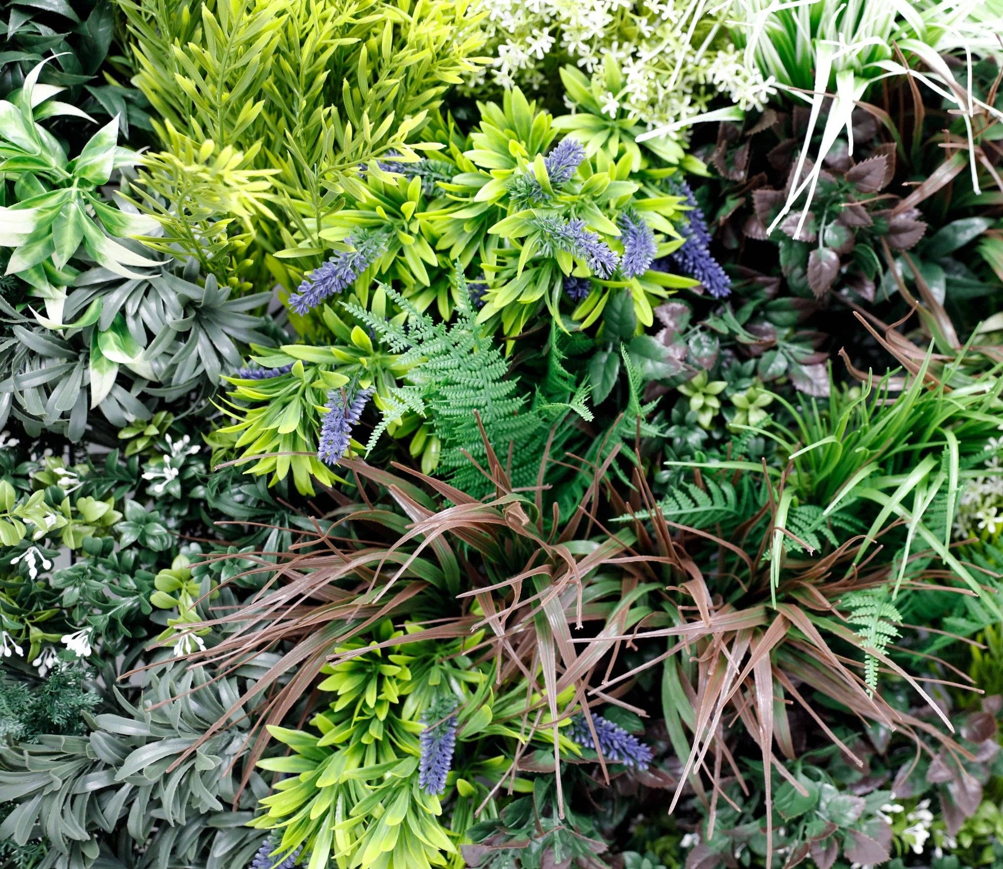 Designer Plants - Wholesale Artificial Plant - Tropical Forest Artificial Vertical Garden / Green Wall Panel 35" x 35" UV Resistant (Fire Retardant)5