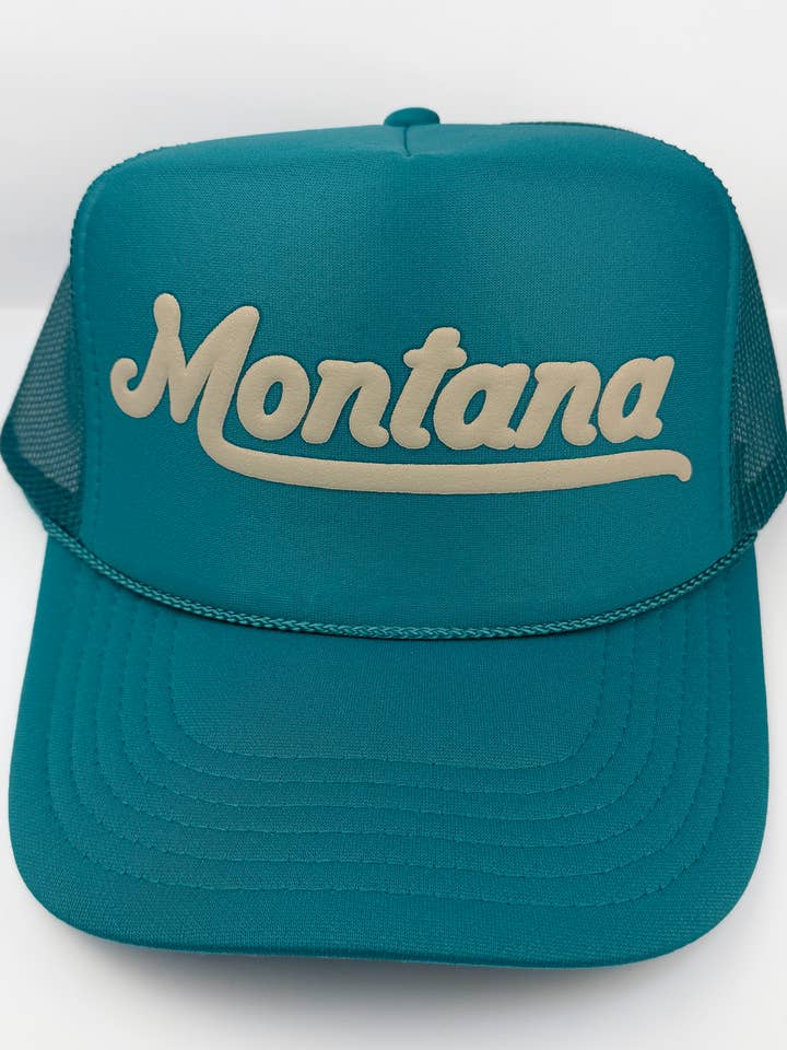 Montana Erwachsenen Trucker Hut: Jade für den Großhandel von Made of Mountains