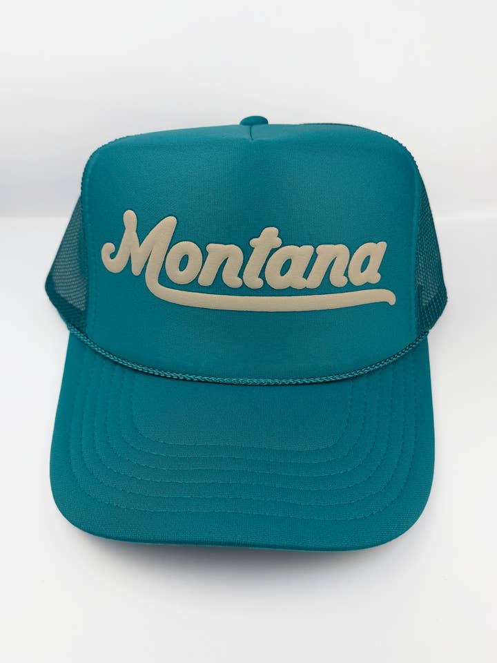 Montana Erwachsenen Trucker Hut: Jade für den Großhandel von Made of Mountains