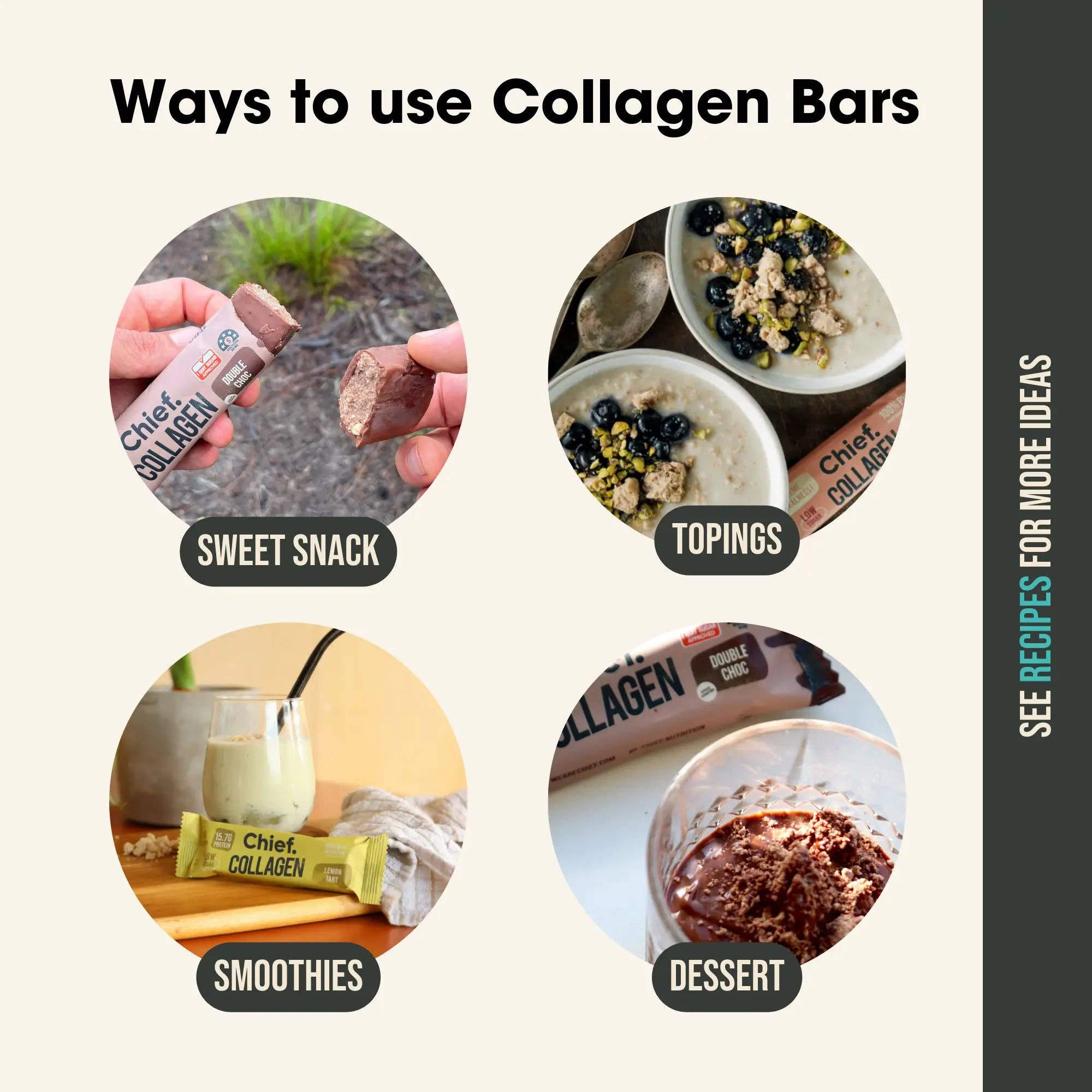 Chief Nutrition - Wholesale Snack bar - Collagen Protein Bars - Choc Mint12