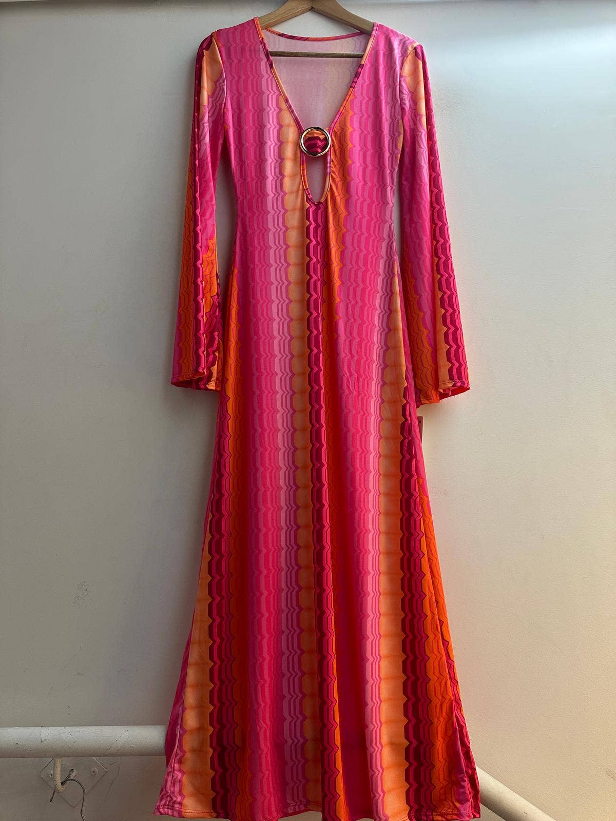 LORIANE - Venta al por mayor Vestido - Mujer - 6758 Vestido largo estampado8