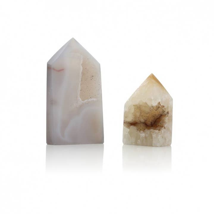 UniArt - Wholesale Spiritual Stone/Crystal - Agate points with crystallization, 300-gram lot2