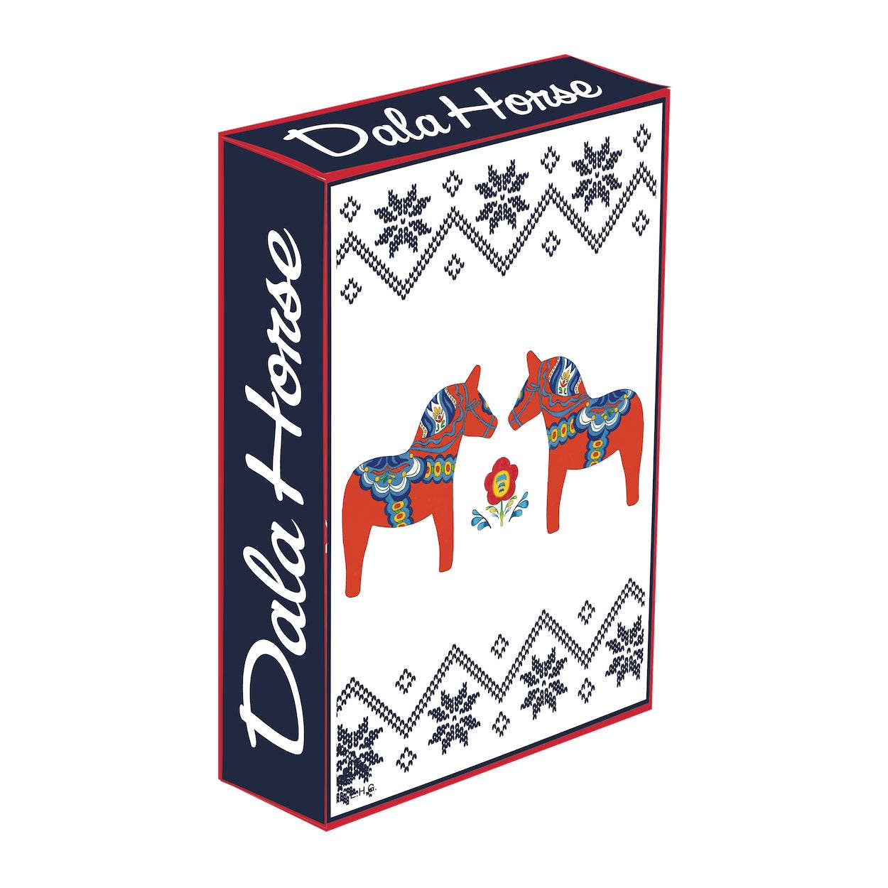 European Heritage Gifts - Wholesale Playing Cards - Swedish Dala Horse Design Deck of Playing Card0