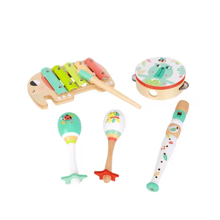 TookyToy Wooden Musical Instrument Set – Safari Animals for wholesale by tokiplay