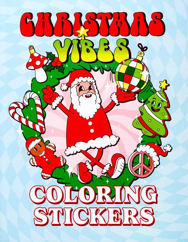 Simon & Schuster - Wholesale Coloring & Activity Book - Kids & Baby - Christmas Vibes Coloring Stickers by Editors of Thunder Bay Press0