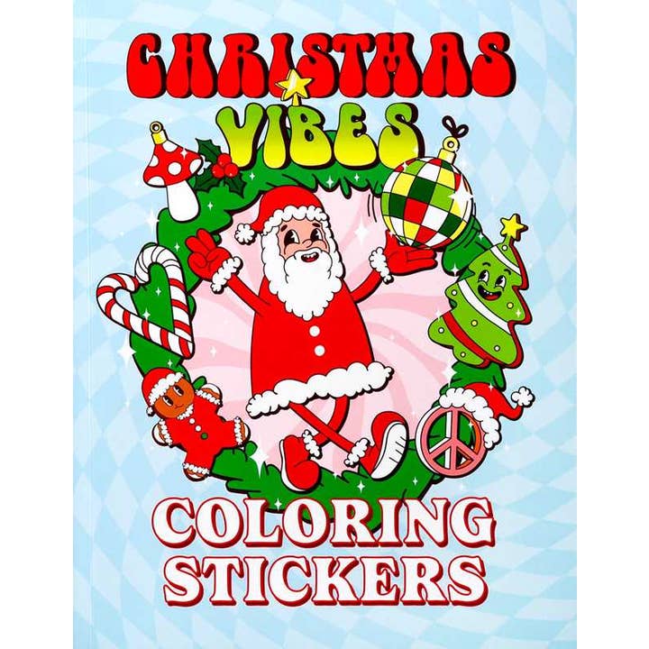 Simon & Schuster - Wholesale Coloring & Activity Book - Kids & Baby - Christmas Vibes Coloring Stickers by Editors of Thunder Bay Press