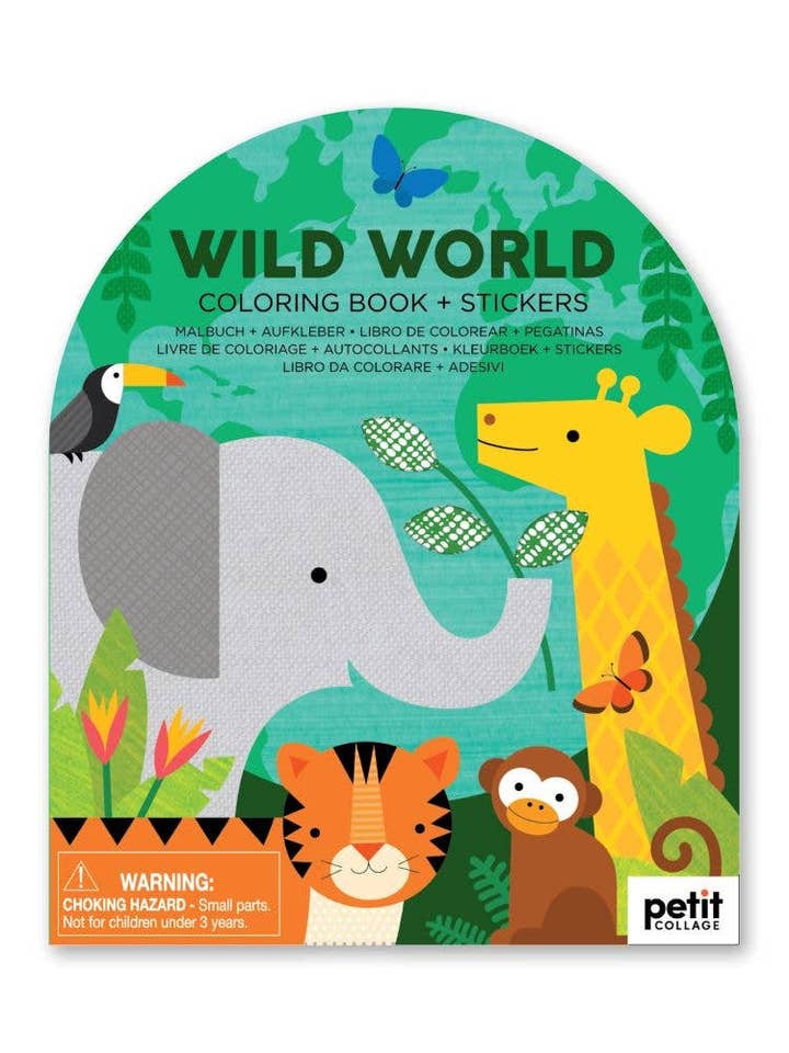 Coloring Book W/ Stickers for wholesale by a.ell design