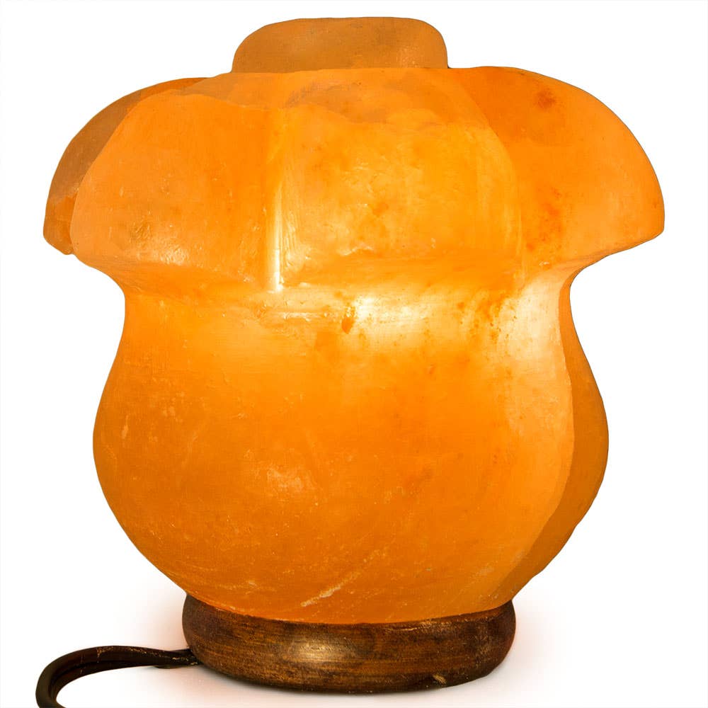 Fantasia Mining – wholesale Saltlampa – Lily Flower Salt Lampa - Genomsnitt 6.5" - sladd, glödlampa, dimmer6