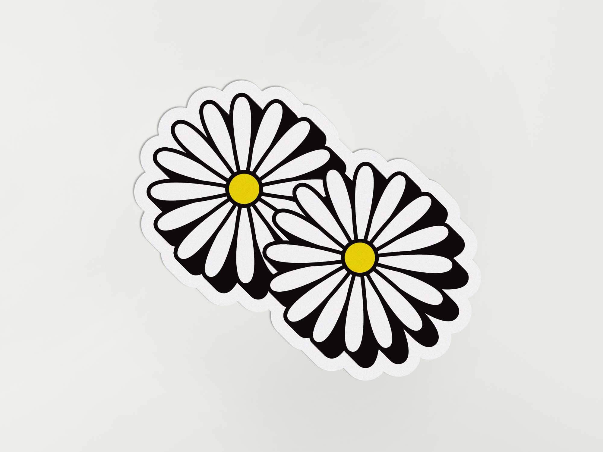 My Darlin' - Wholesale Sticker - Double Daisy Die Cut Sticker