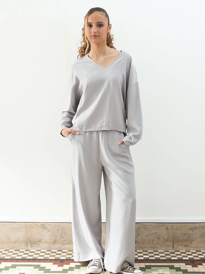 FLUIDA BYXOR PÄRLGRÅ för wholesale av Cottyfish