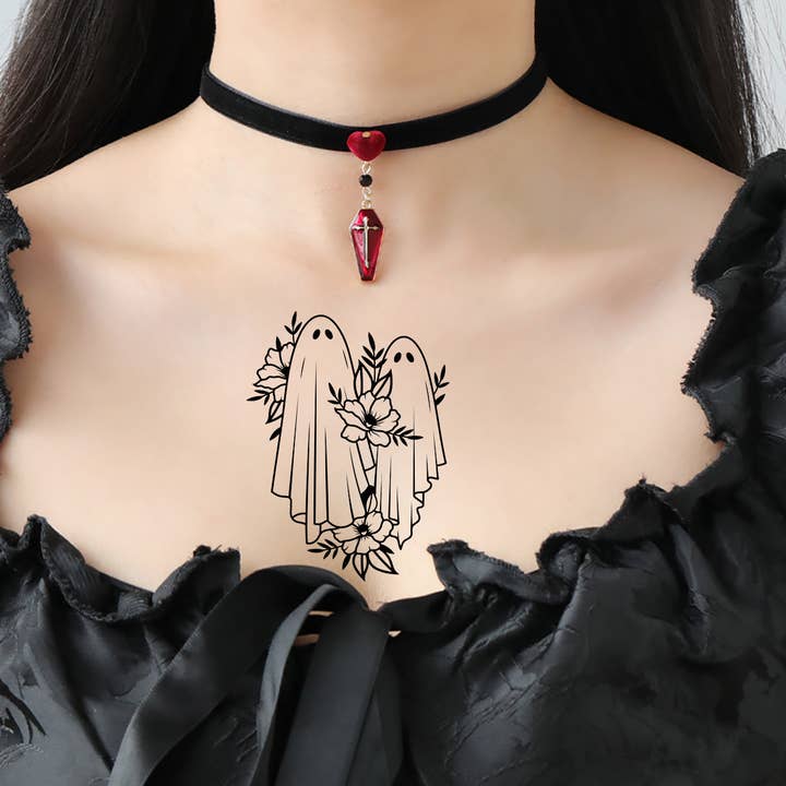 novaxau - Wholesale Choker/collar - Halloween Must-Have Velvet Choker with Spooky Charm1