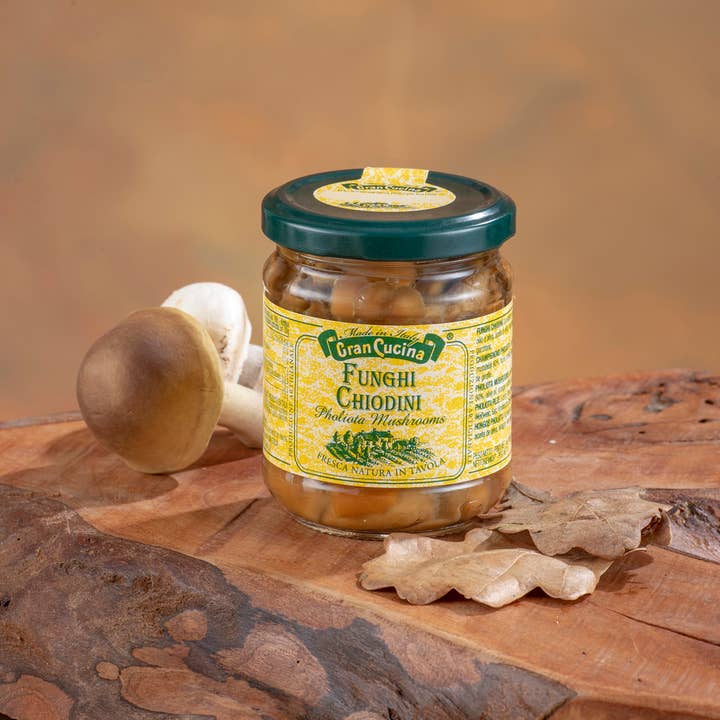 TAB GREEN LINE SRL (Gran Cucina) - Wholesale Pickled Vegetables - Chiodini Mushrooms O. Oliva V.V. F/12*180