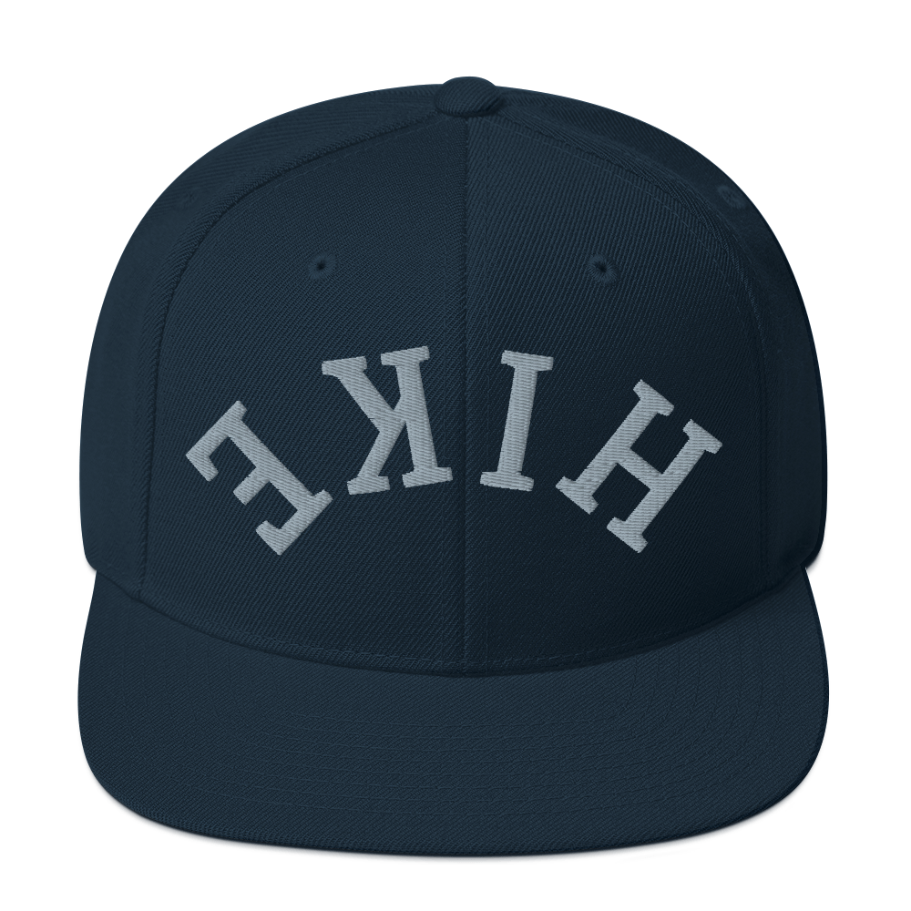 Hinterland Outdoors - Wholesale Flat Brim Cap - Men's - Upside down HIKE Snapback Hat0